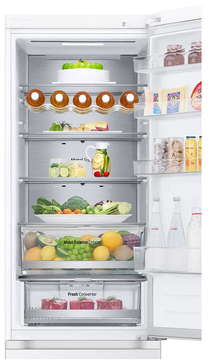 Lodówka LG GBV5250DSW Pełny No Frost 203cm Komora świeżości Zdalne sterowanie Biały