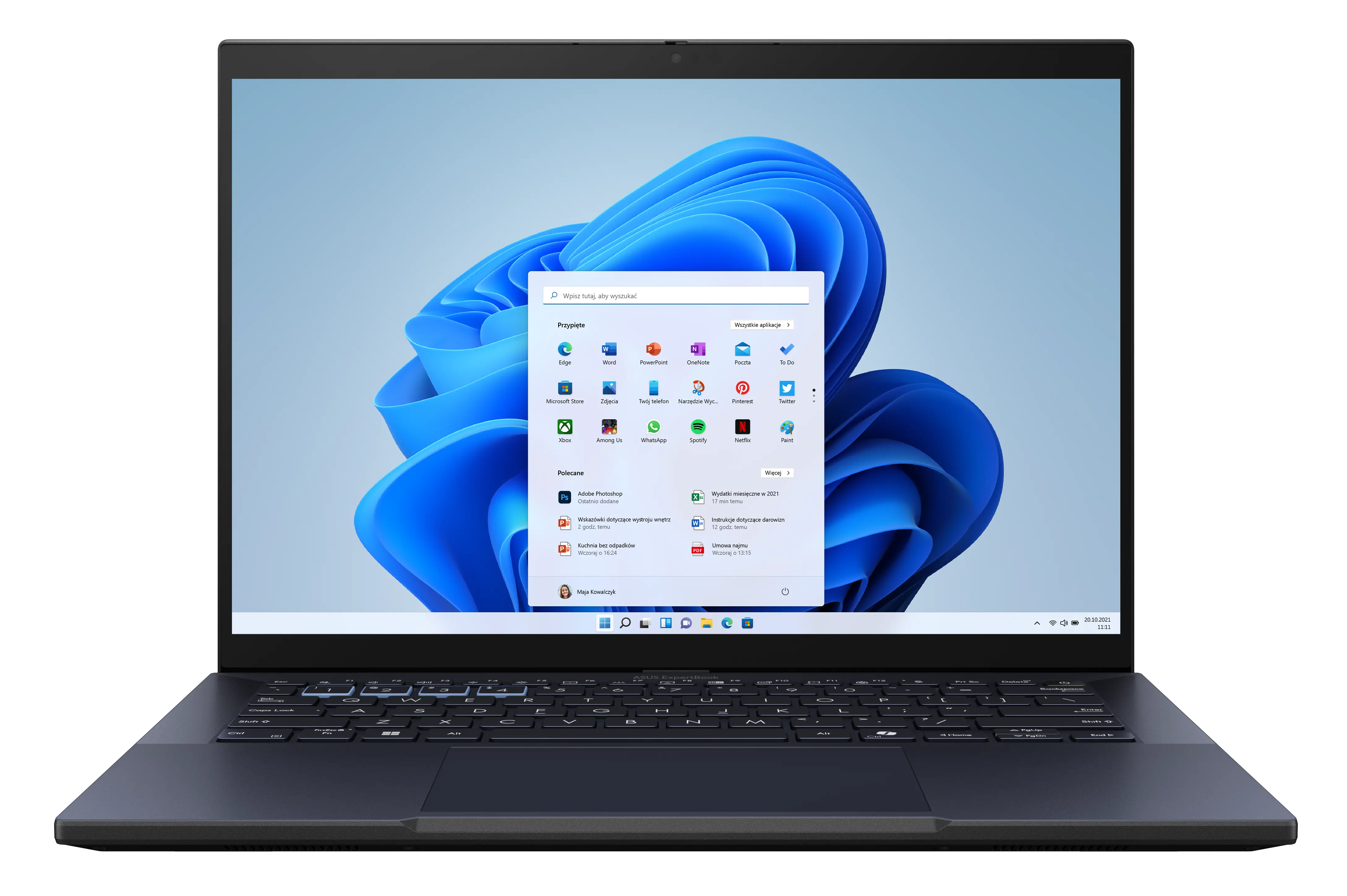 Laptop biznesowy ASUS ExpertBook B3 B3404CMA_L-Q50159X 14" Ultra 5 125H 16GB RAM 512GB Dysk SSD Win11 Pro Czarny Funkcje AI