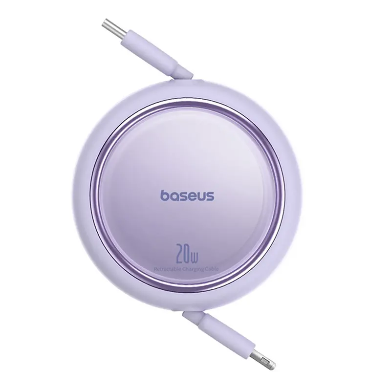 Kabel Baseus Free2Pull USB-C 20W 1m Fioletowy