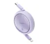 Kabel Baseus Free2Pull USB-C 20W 1m Fioletowy