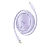 Kabel Baseus Free2Pull USB-C 20W 1m Fioletowy