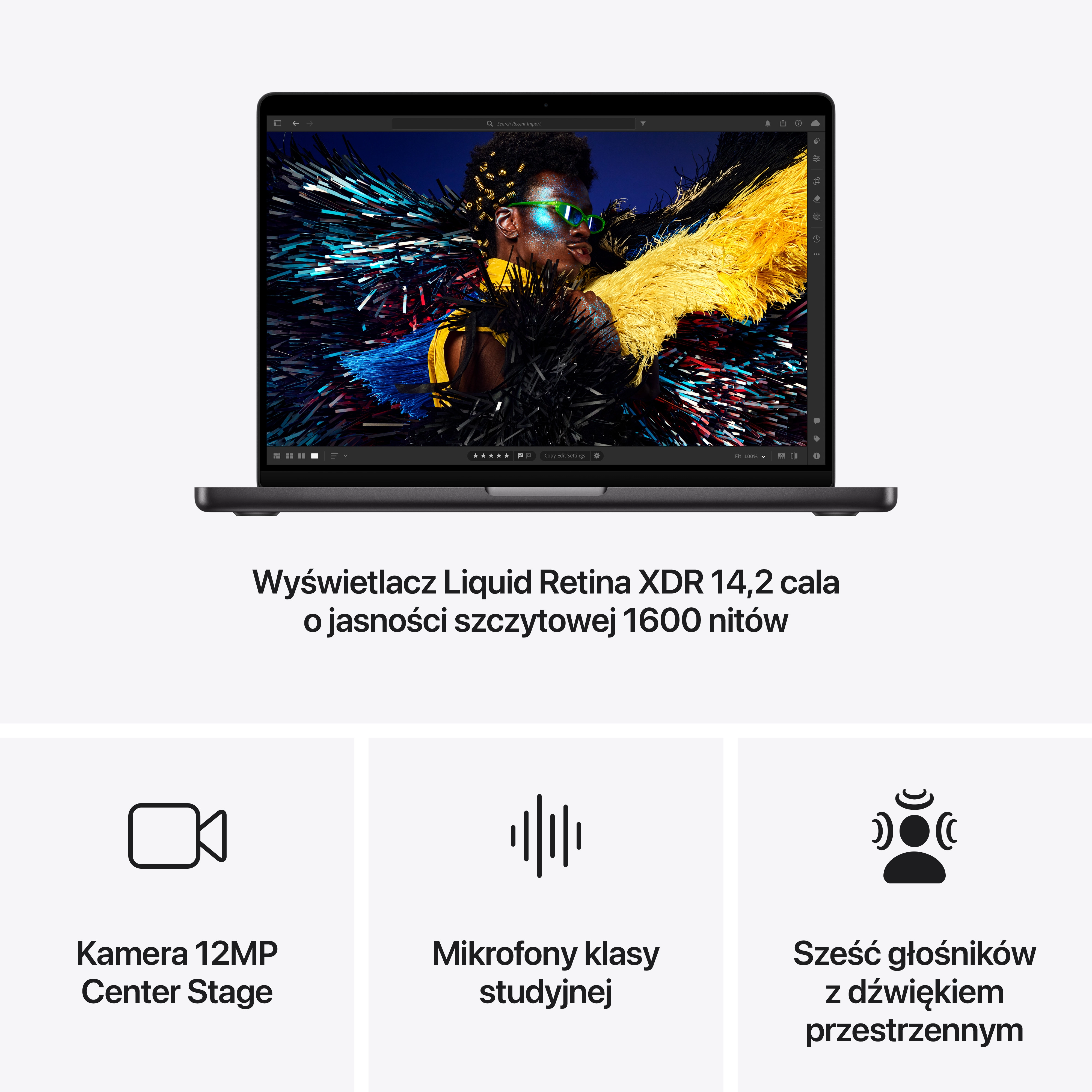 Apple MacBook Pro 2024 14,2" M4 24GB RAM 1TB Dysk macOS Gwiezdna Czerń