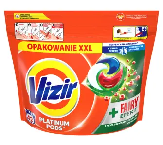 Kapsułki do prania Vizir Platinum Pods Fairy Efekt 42szt.