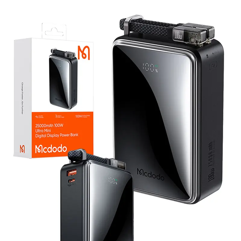 Powerbank Mcdodo MC-0561 Digital Display 25000mAh,100W Czarny