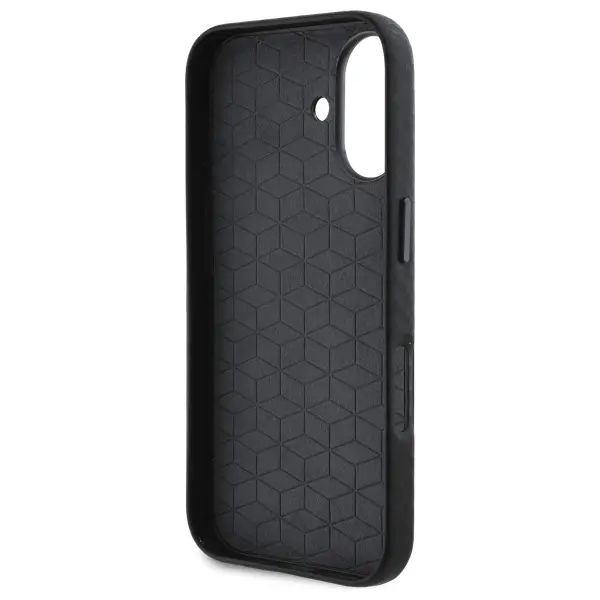 Etui BMW Carbon Wrapped Metal do iPhone 16 Czarny