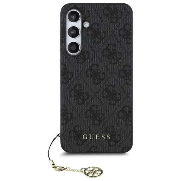 Etui Guess 4G Charms Collection do Samsung Galaxy S24 FE Szary
