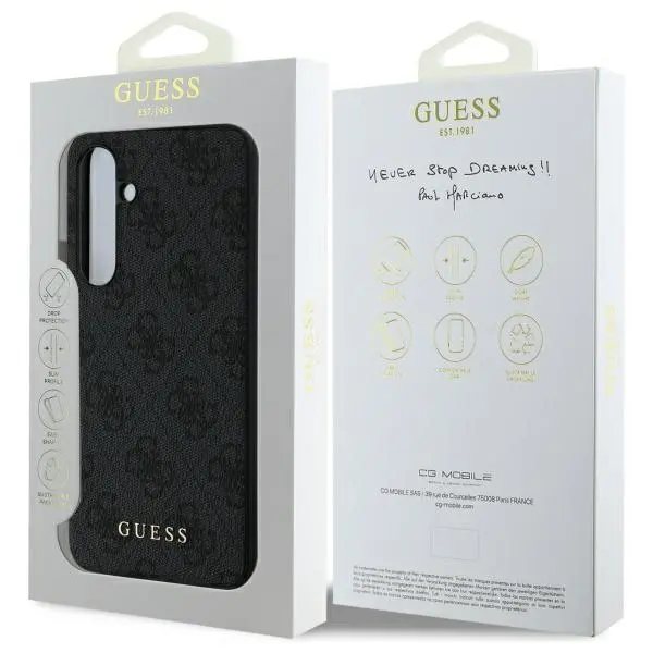 Etui Guess 4G Charms Collection do Samsung Galaxy S24 FE Szary