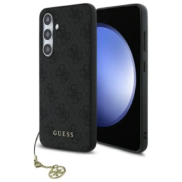 Etui Guess 4G Charms Collection do Samsung Galaxy S24 FE Szary