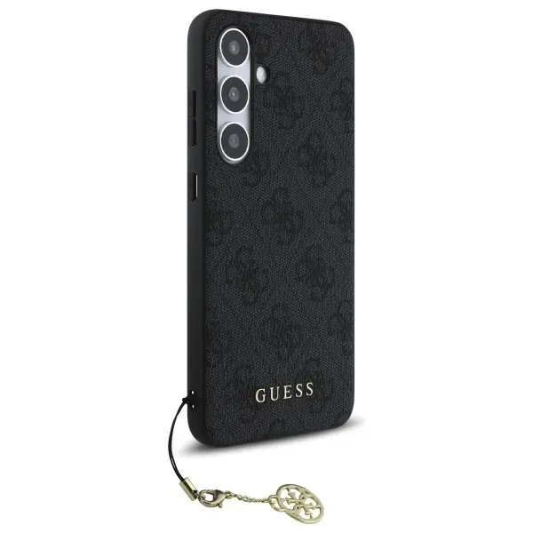 Etui Guess 4G Charms Collection do Samsung Galaxy S24 FE Szary