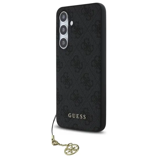 Etui Guess 4G Charms Collection do Samsung Galaxy S24 FE Szary