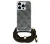 Etui Guess Crossbody Cord 4G Print do iPhone 16 Pro Brązowy