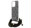 Etui Guess Crossbody Cord 4G Print do iPhone 16 Pro Brązowy