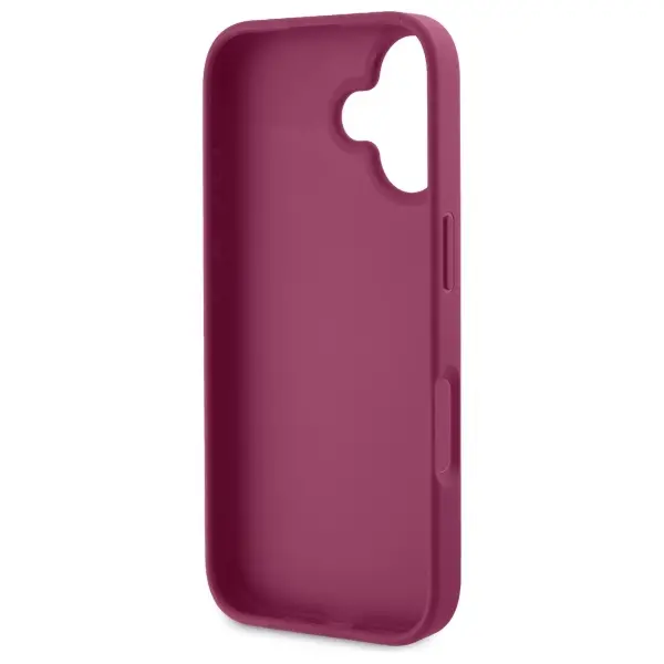 Etui Guess Fixed Glitter Big 4G do iPhone 16 Fioletowy