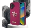 Etui Guess Fixed Glitter Big 4G do iPhone 16 Fioletowy