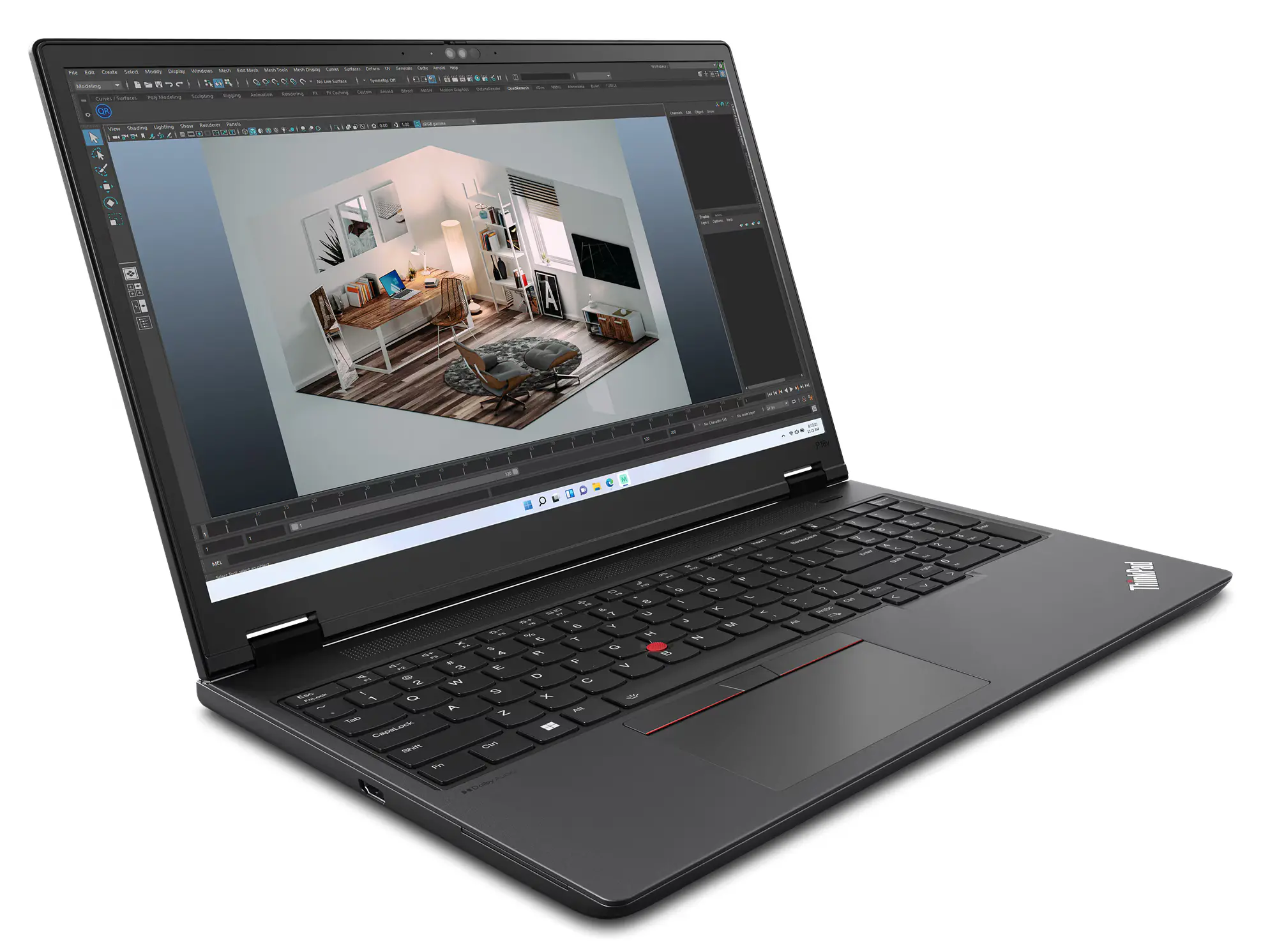 Laptop biznesowy Lenovo ThinkPad P16v Gen 2 16" Ultra 7 165H 64GB RAM 1TB Dysk SSD RTX2000 Win11 Pro Czarny