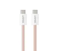 Unitek USB-C do USB-C PD 100W 1m Różowy