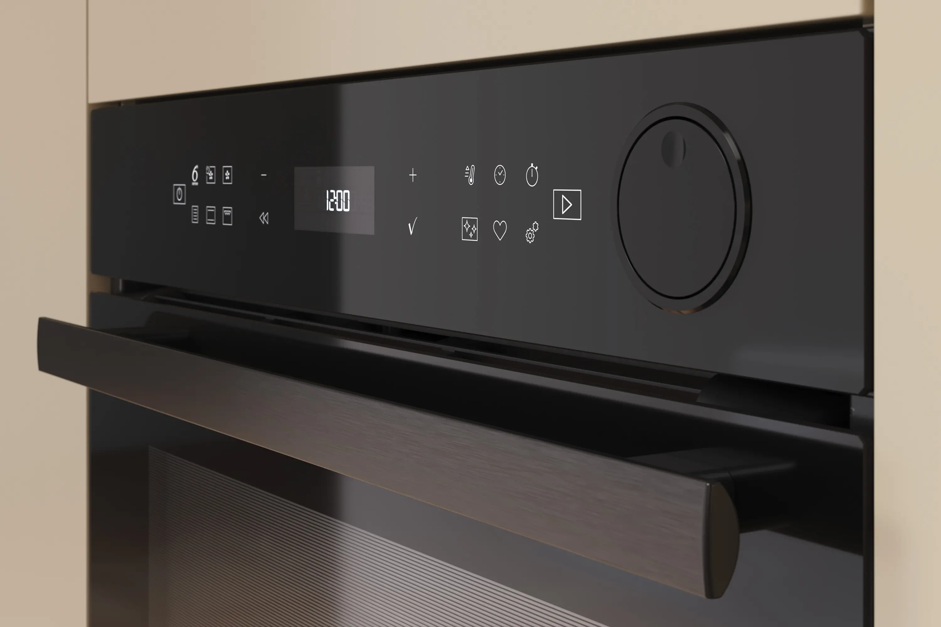 Piekarnik elektryczny parowy Whirlpool Absolute AKZ9S 8270 FB Termoobieg AirFry Czarny