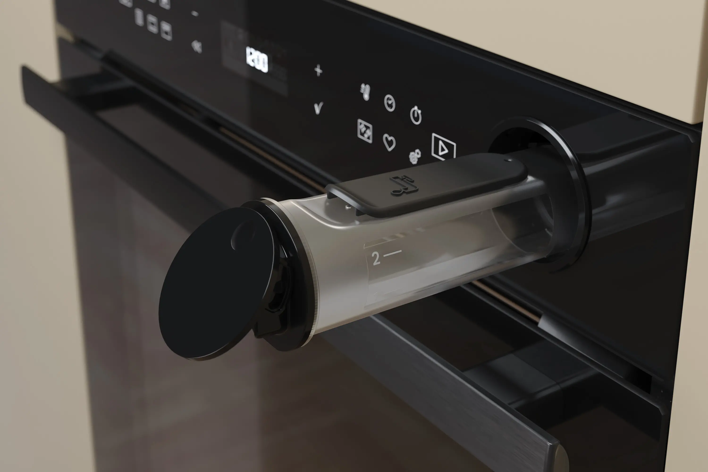 Piekarnik elektryczny parowy Whirlpool Absolute AKZ9S 8270 FB Termoobieg AirFry Czarny