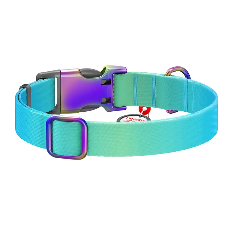 Waudog nylonowa z kodem QR rozmiar M Gradient niebieski