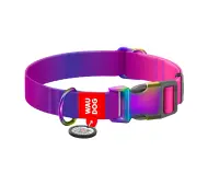 Waudog nylonowa z kodem QR rozmiar M Gradient fioletowy