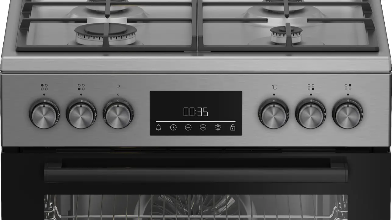 Kuchnia gazowo-elektryczna Beko b300 FBM62330GXTN Termoobieg