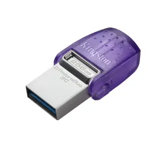 PenDrive Kingston DataTraveler microDuo 3C 256GB USB 3.2 Typ C / USB 3.2 Fioletowy