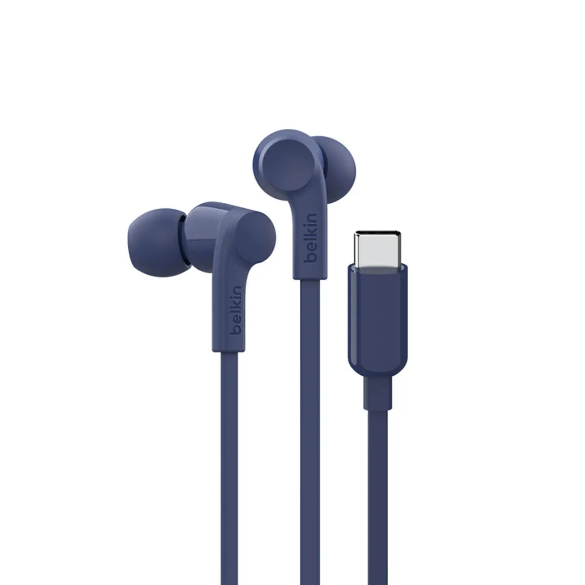 Słuchawki przewodowe Belkin SoundForm na USB-C Dokanałowe Mikrofon Niebieski