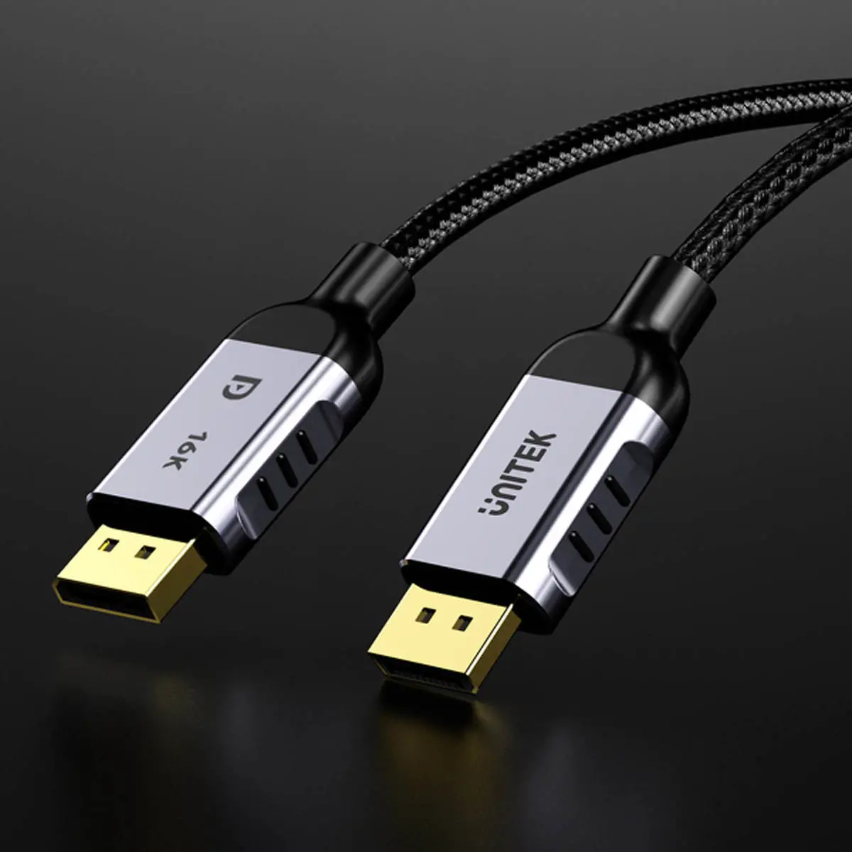 Kabel DisplayPort Unitek C1626GY01-1.5M 2.1 8K 120Hz 1,5m Czarny
