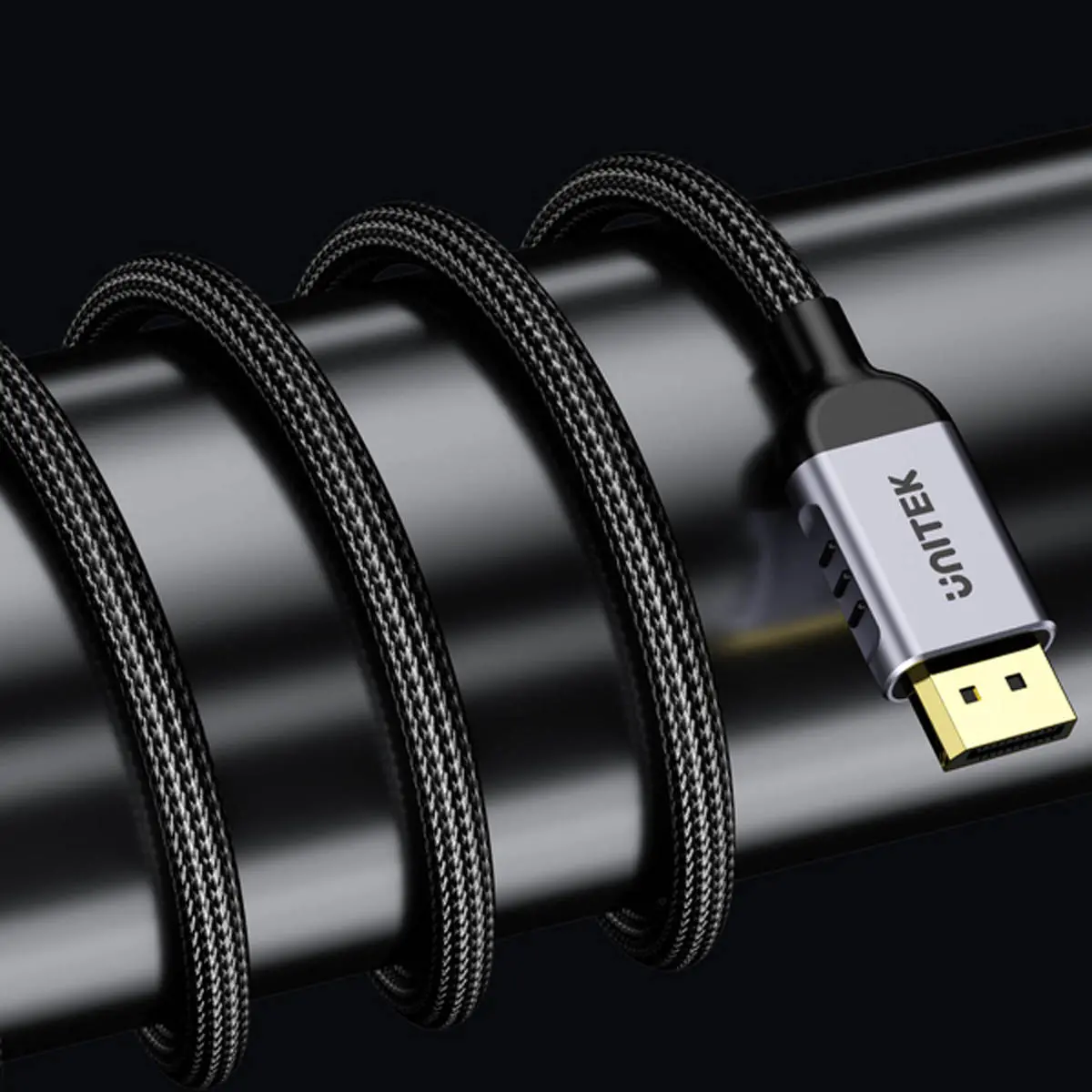 Kabel DisplayPort Unitek C1626GY01-1.5M 2.1 8K 120Hz 1,5m Czarny