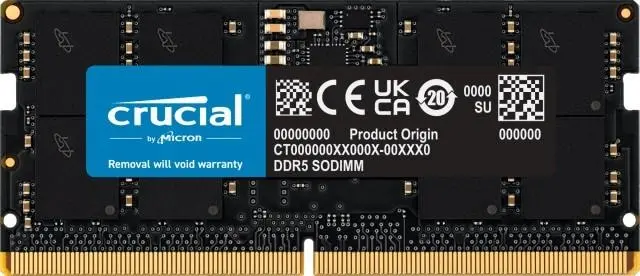 Pamięć Crucial DDR5 8GB 5600 CL46 SODIMM Czarny