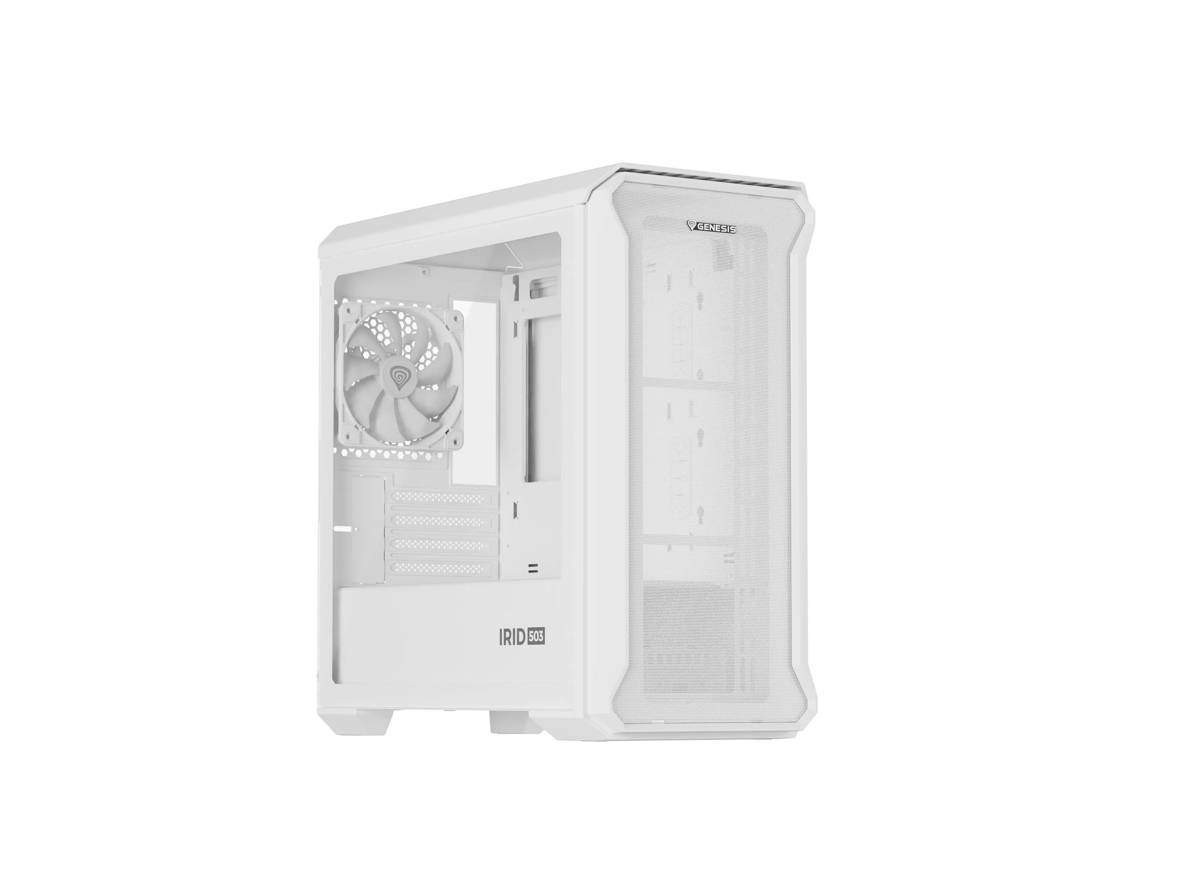 Obudowa Genesis Irid 503 ARGB Lite Biały