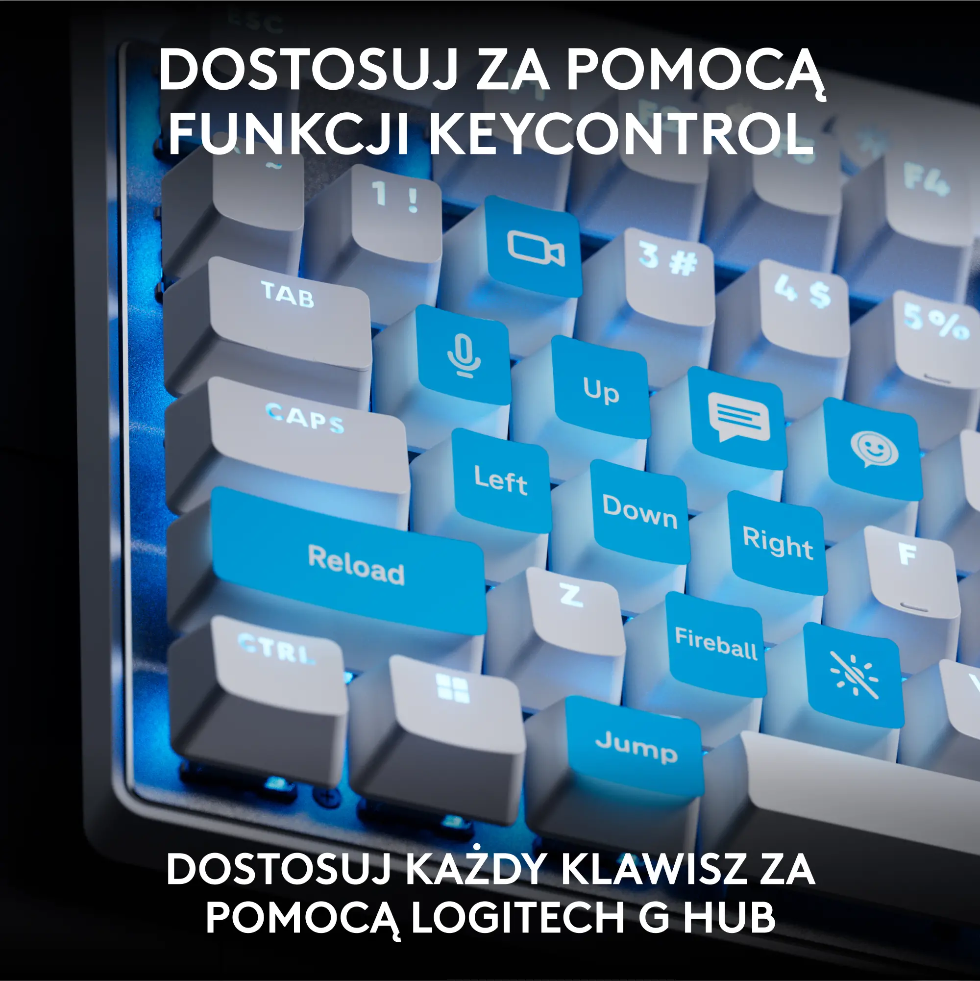 Klawiatura Logitech Pro X TKL Rapid Biały