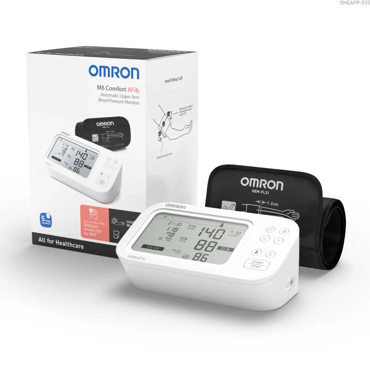 Ciśnieniomierz Omron M6 Comfort AFib Wykrywanie arytmii