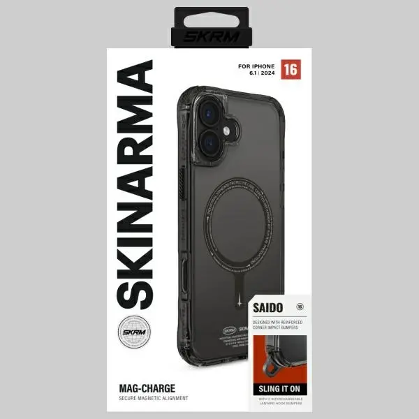 Etui Skinarma Saido Magnetic Charging do iPhone 16 Czarny