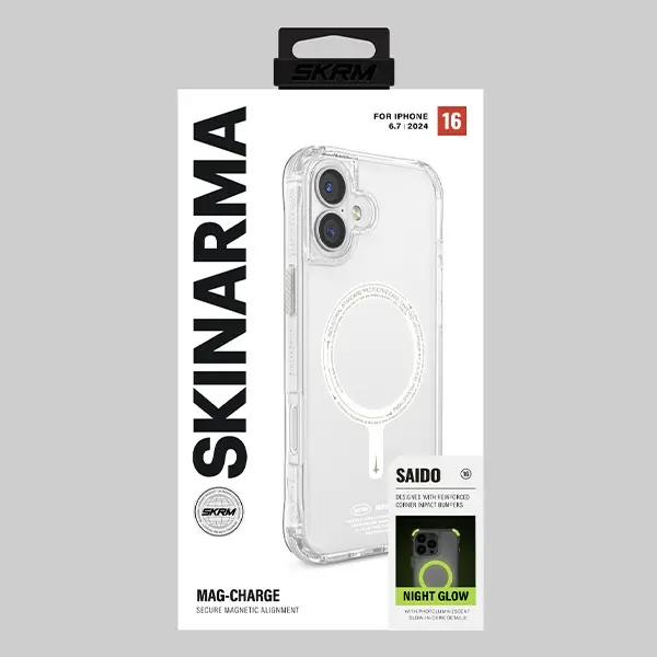 Etui Skinarma Saido Magnetic Charging do iPhone 16 Plus Zielony