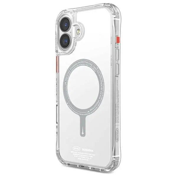 Etui Skinarma Saido Magnetic Charging do iPhone 16 Przezroczysty