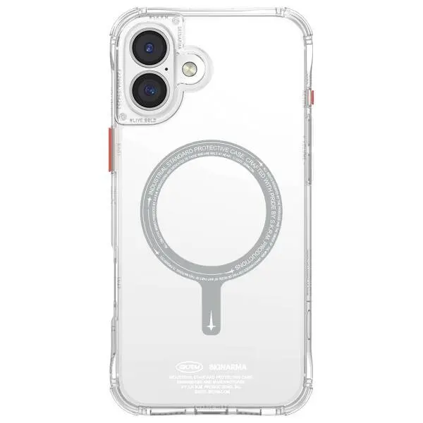 Etui Skinarma Saido Magnetic Charging do iPhone 16 Przezroczysty