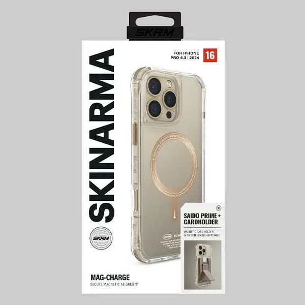 Etui Skinarma Magnetic Charging do iPhone 16 Pro Szampański