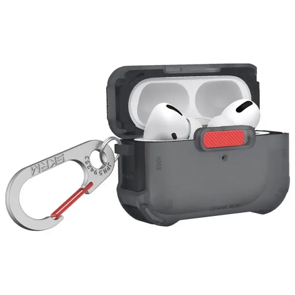 Etui na słuchawki Skinarma Mecha do AirPods Pro 2 Szary
