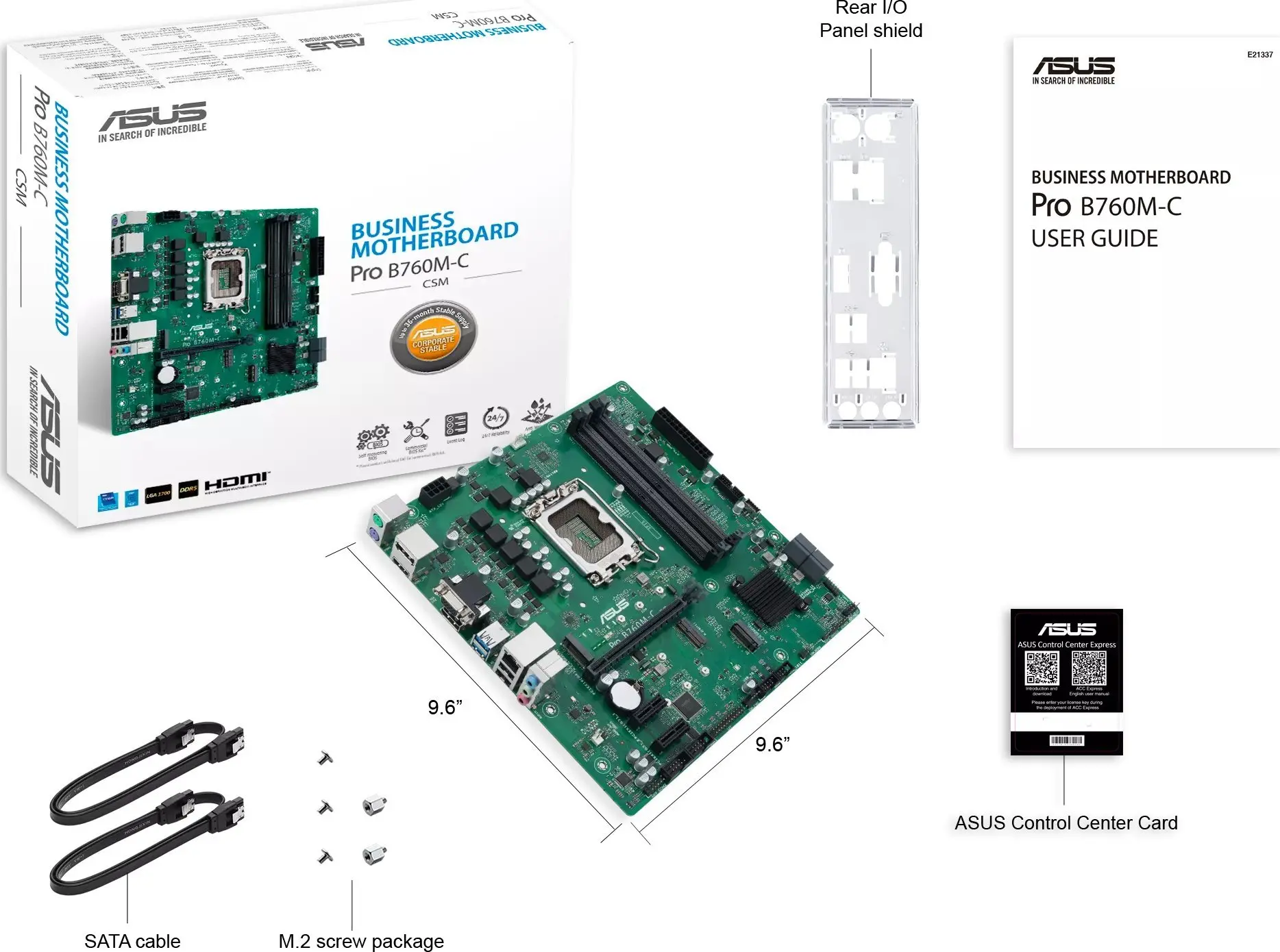 Płyta główna ASUS PRO B760M-C-CSM DDR5