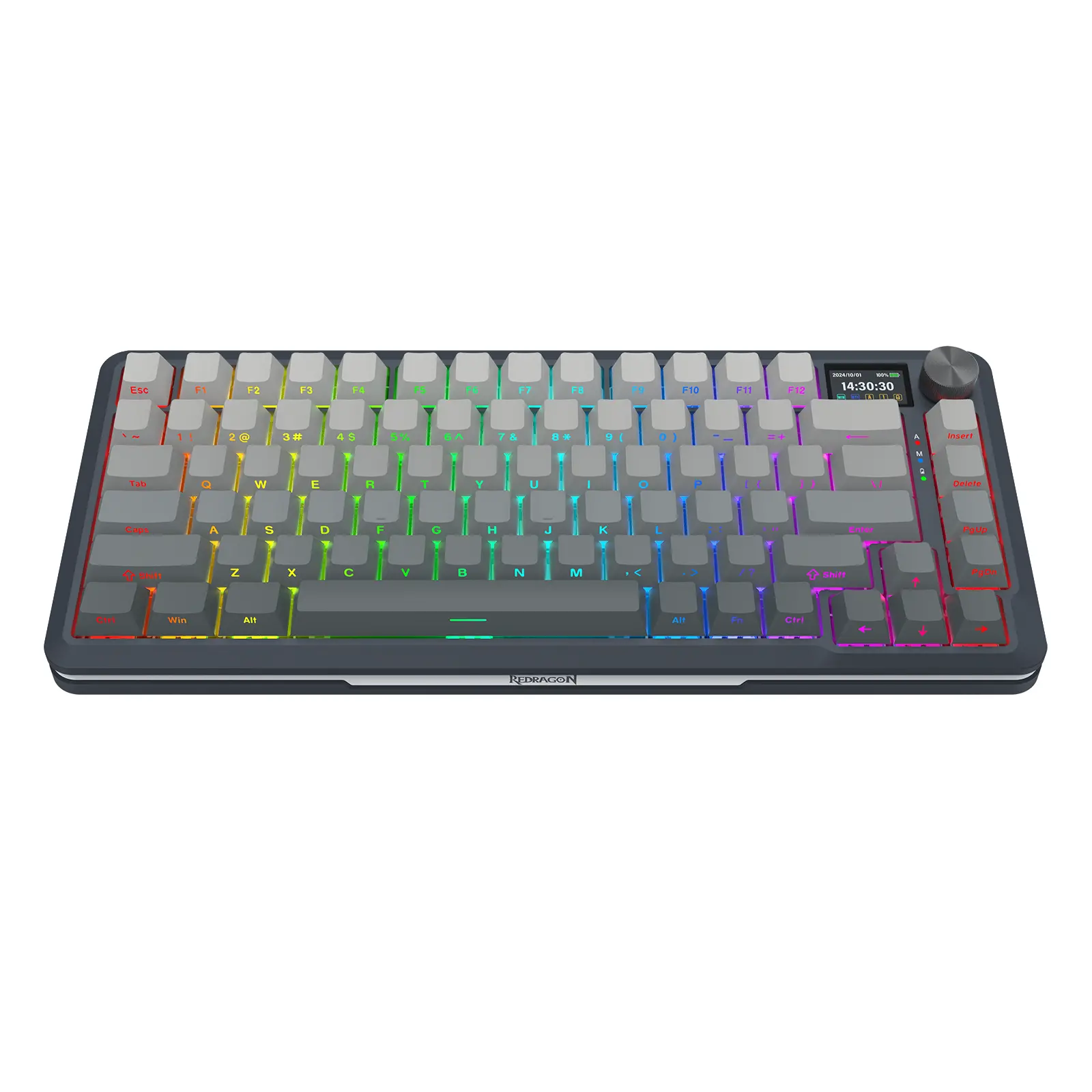 Klawiatura mechaniczna Redragon K708GG-RGB-PRO Flekact Leopard Switch Szary