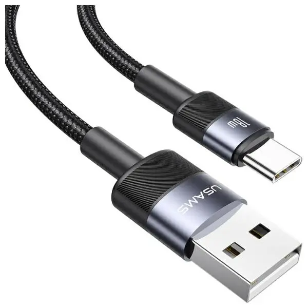 Kabel USAMS USB-A do USB-C 3A 1,2m Aluminum Alloy Data Cable SY Series