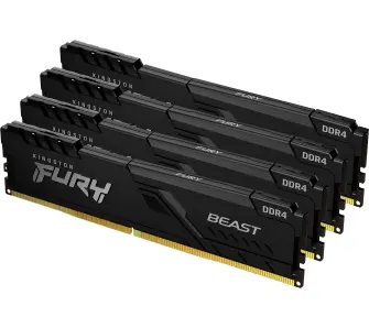 Pamięć RAM Kingston FURY Beast DDR4 32GB (4 x 8GB) 3600 CL17 Czarny