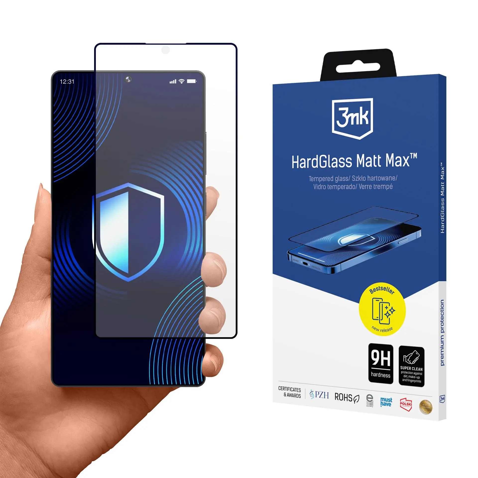 Szkło hartowane 3mk HardGlass Matt Max do Samsung Galaxy S25 Ultra