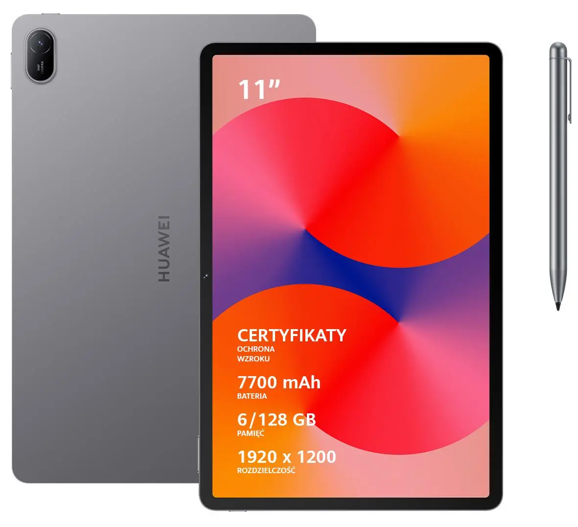 Tablet Huawei MatePad SE 2 gen 11" 6/128GB WI-Fi Nebula gray + Rysik