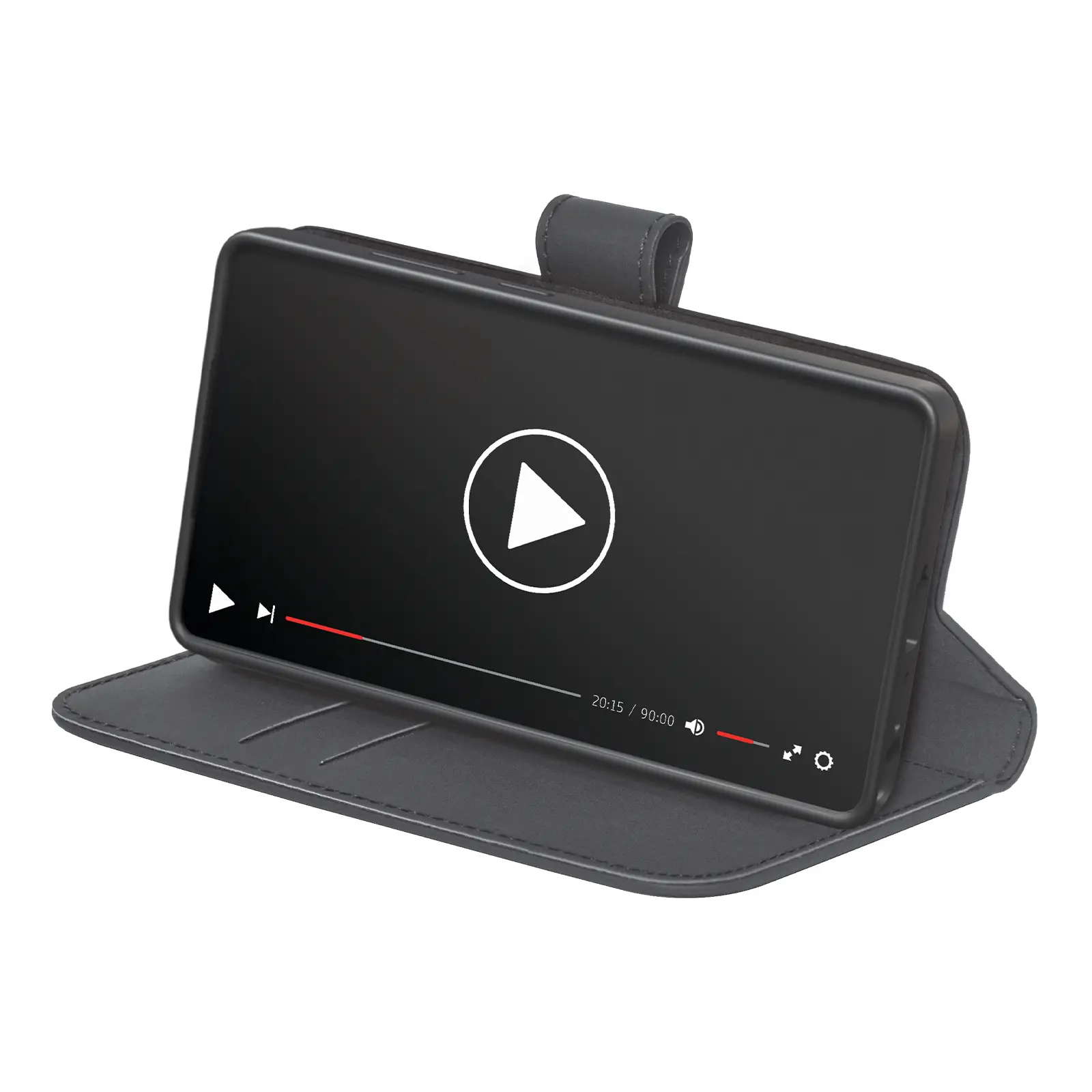 Etui Puro Case Wallet Stand do Galaxy S25 Ultra Czarny