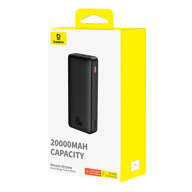 Powerbank Baseus P10022804113-00 Airpow 20000mAh 20W Czarny