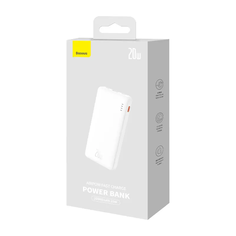 Powerbank Baseus PPQD090002 Airpow 10000mAh 20W Biały