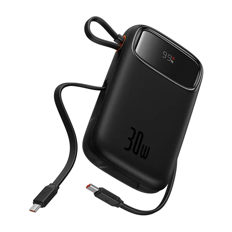 Powerbank Baseus P10055009113-00 QPow 2 z kablem USB-C 20000mAh 30W Czarny