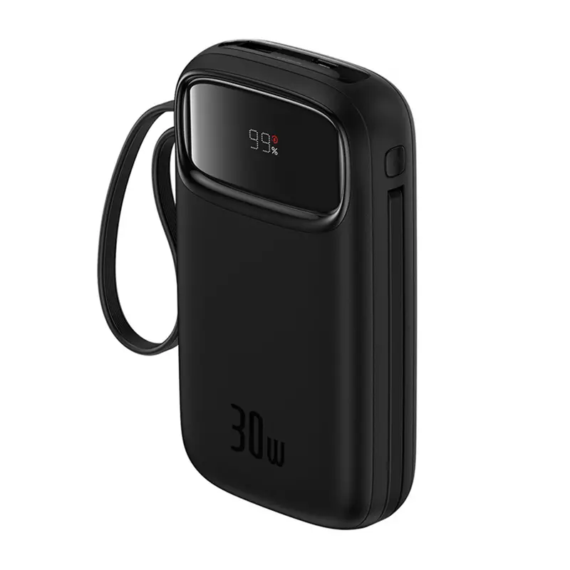 Powerbank Baseus P10055009113-00 QPow 2 z kablem USB-C 20000mAh 30W Czarny